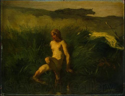 Jean-Franc Millet The bather Spain oil painting art
